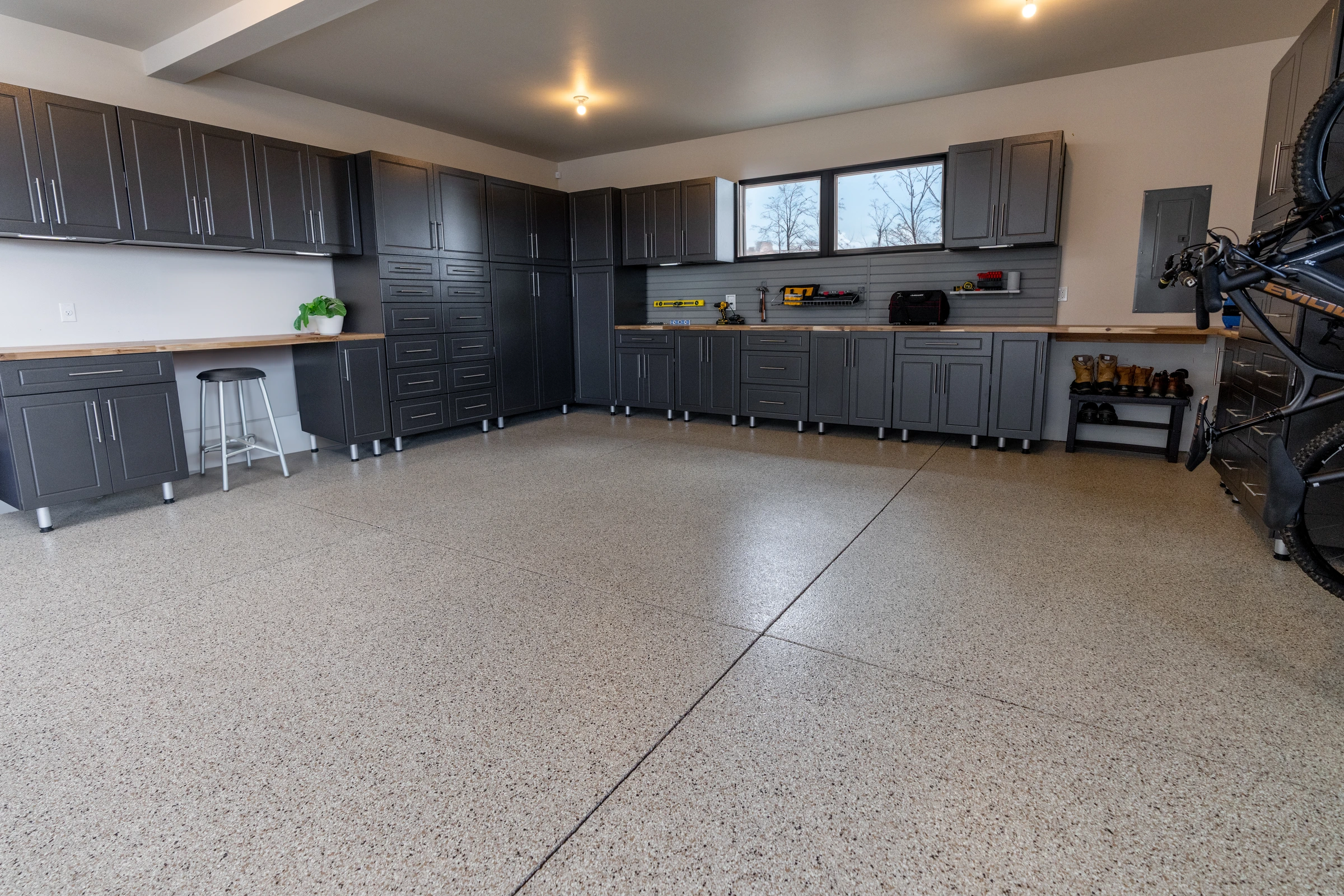 Full garage cabinet installation overview