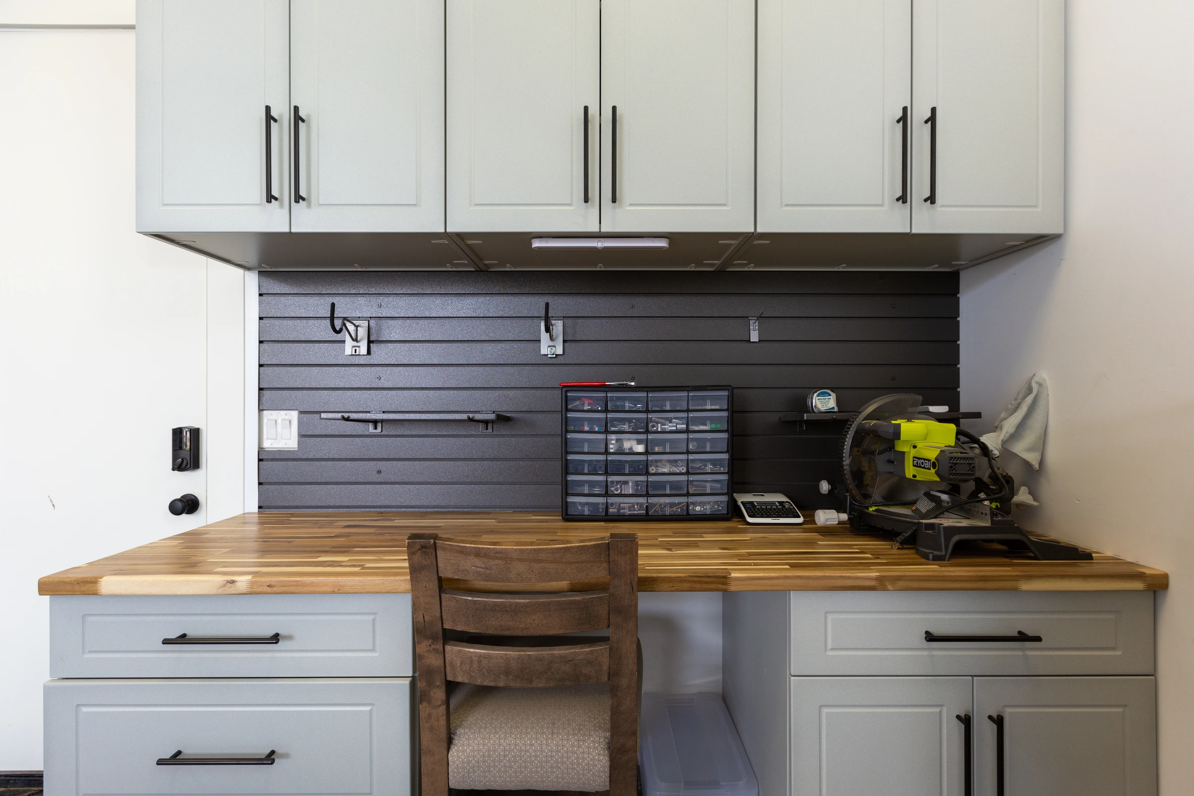 Garage cabinet installation
