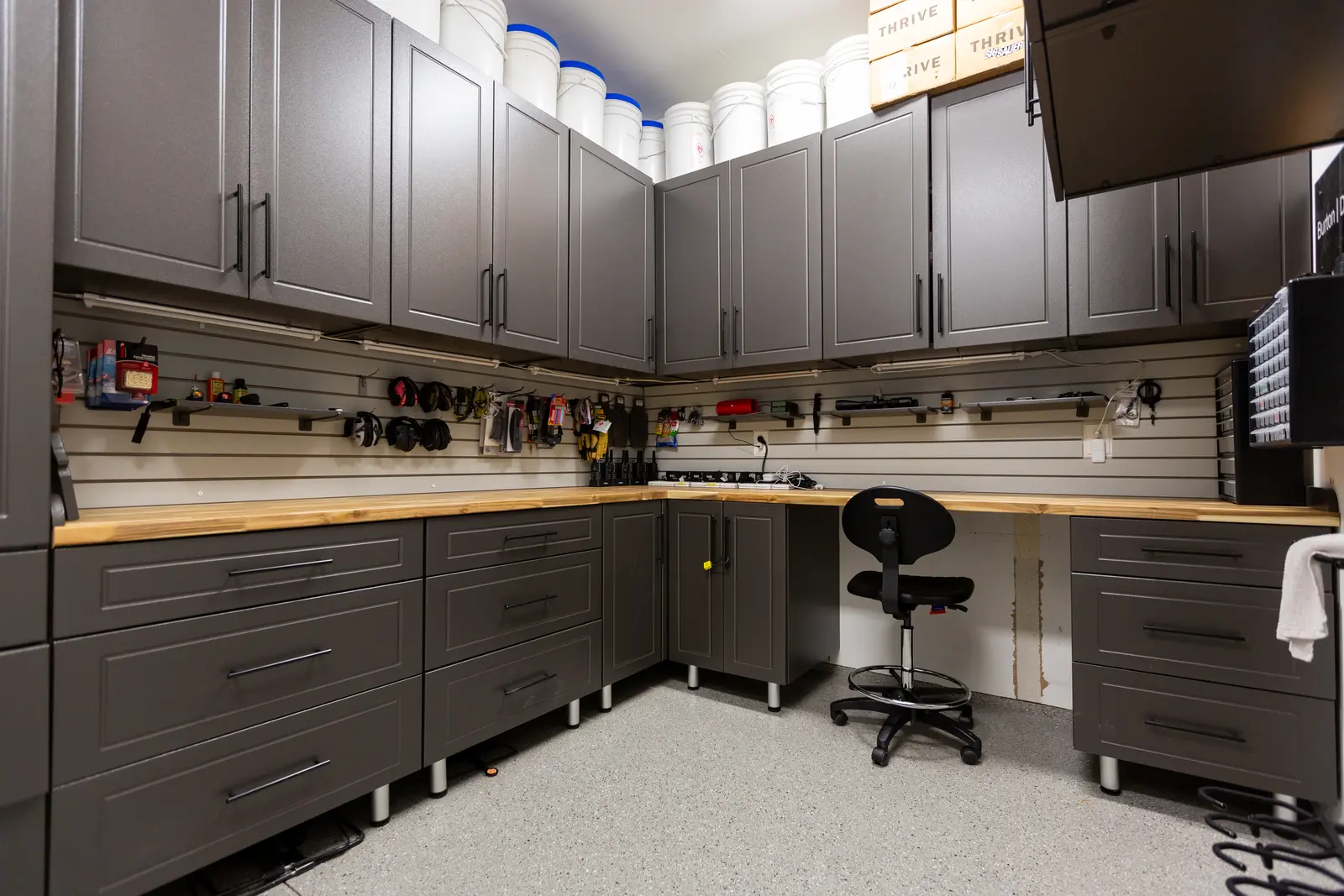 Baker garage cabinet system