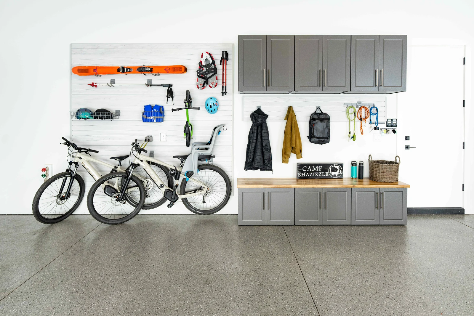 Wagner slatwall bikes and shoe storage alternate